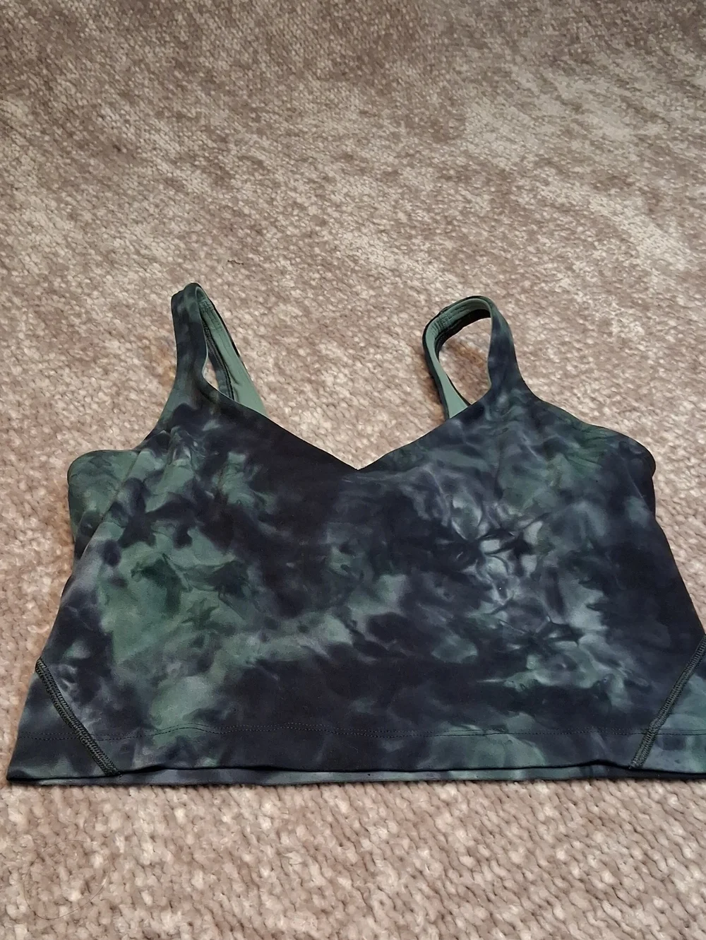 lululemon athletica Green Tie-Dye Athletic Top Size 4